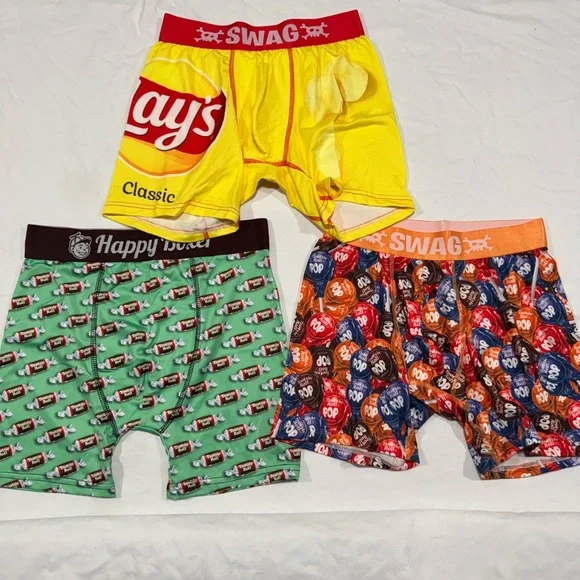 Men’s Branded Boxer Brief-Set of 3 - Picture 1 of 5